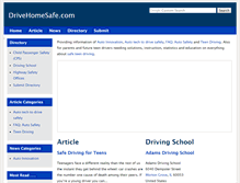 Tablet Screenshot of drivehomesafe.com